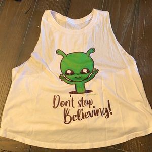 LFT Clothing co razor back crop top